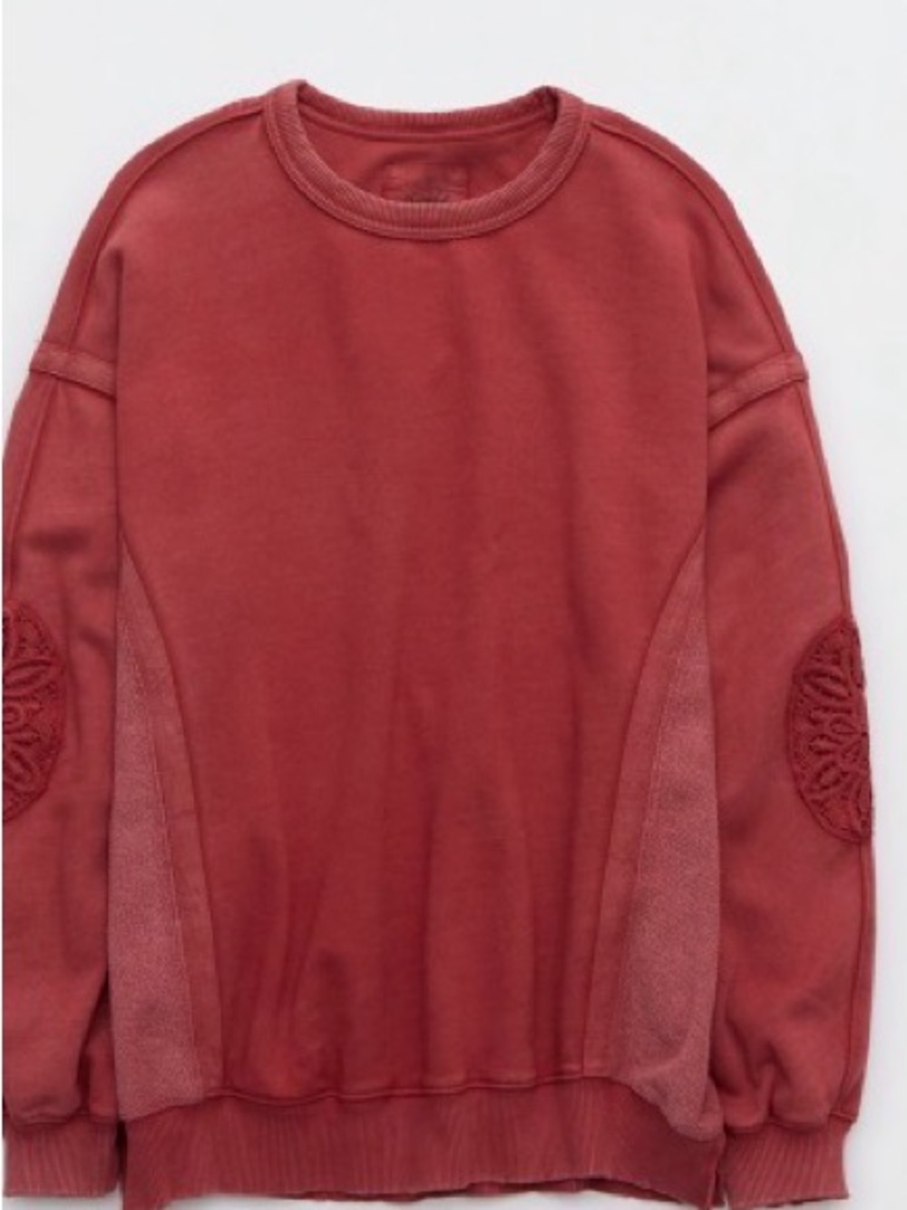 Women Rust Crewneck Sweatshirt